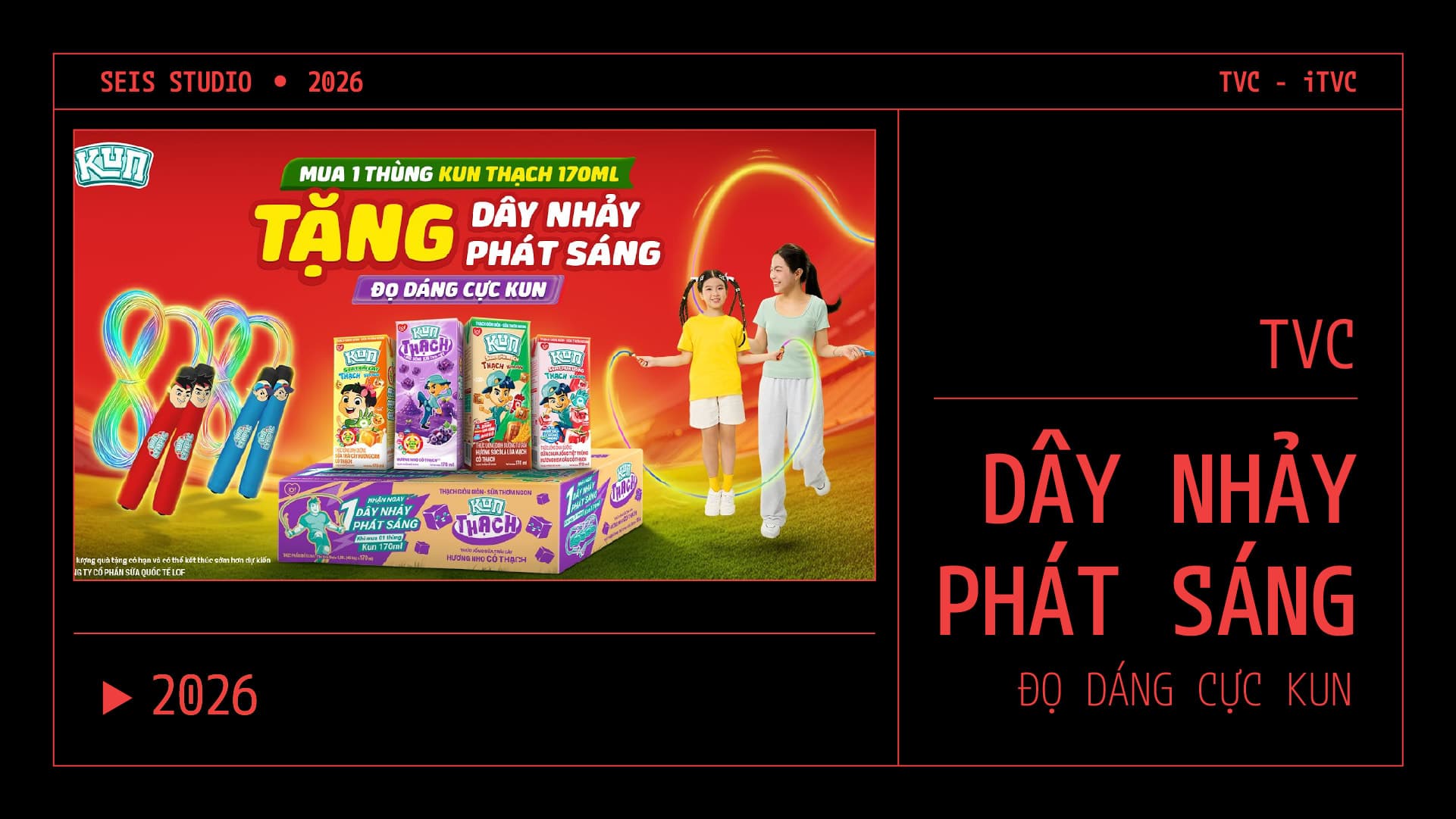 TVC DÂY NHẢY PHÁT SÁNG, ĐỌ DÁNG CỰC KUN